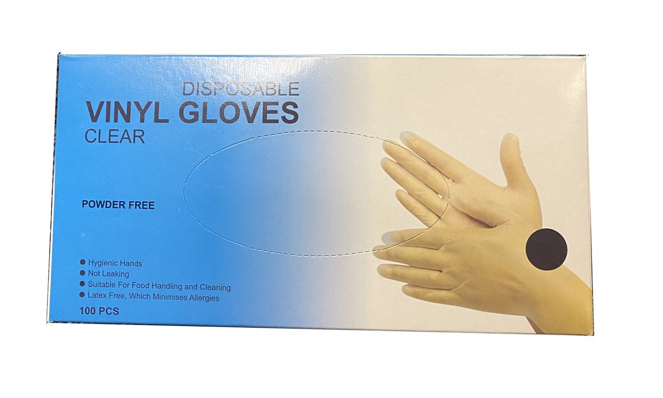 Vinyl powder-free gloves